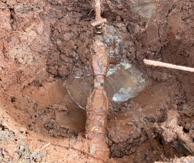 Water Leaking From A Pipe In Darwin