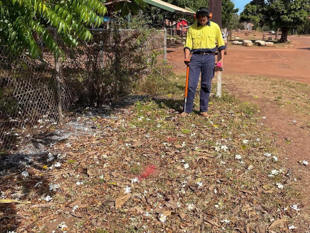Man Using An Equipment For Leak Detection In Darwin